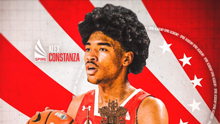 2026 Five-star small forward Alex Constanza transferring to SPIRE Academy (Ohio) for his senior season (May 28, 2025) Photo Credit: Sam Kayser (247HSSports on X)