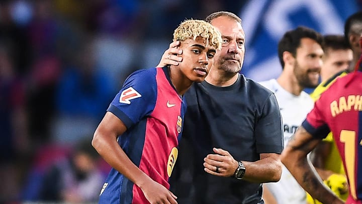 Hansi Flick, Lamine Yamal, Barcelona.