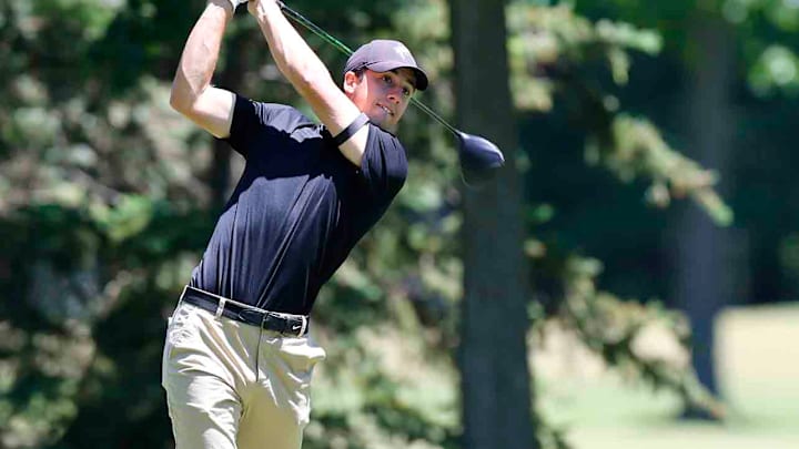 Torres, seen here at the Division II Men's Team Match Play Golf Championship last year.
