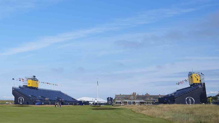 The 18th hole at Royal Troon.