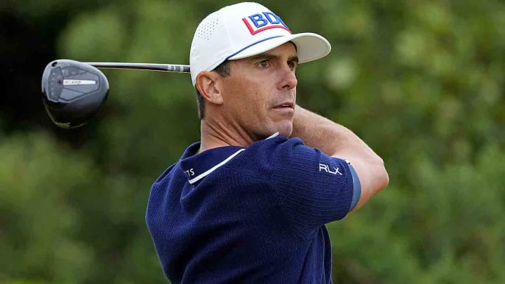 Billy Horschel leads the British Open by one shot with 18 holes to play. Billy Horschel leads the British Open by one shot with 18 holes to play.