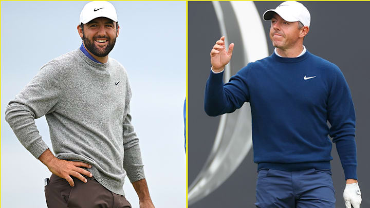 Scottie Scheffler and Rory McIlry are in contention entering the weekend at Portrush.