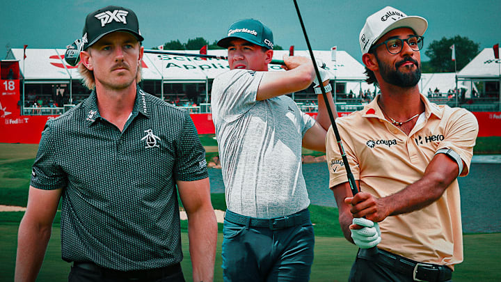 Jake Knapp (left), Michael Thorbjornsen (center) and Akshay Bhatia (right) are among the betting picks this week. 