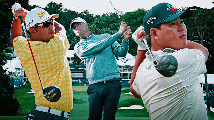 Hideki Matsuyama (left), Lucas Glover (center) and Si Woo Kim (right) are among the betting picks for the Wyndham Championship. Hideki Matsuyama (left), Lucas Glover (center) and Si Woo Kim (right) are among the betting picks for the Wyndham Championship.