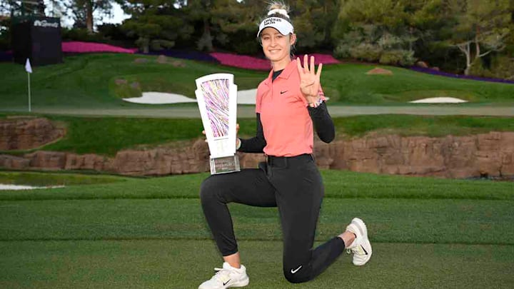 Nelly Korda won her fourth event of the season last year at the Match Play. Nelly Korda won her fourth event of the season last year at the Match Play.
