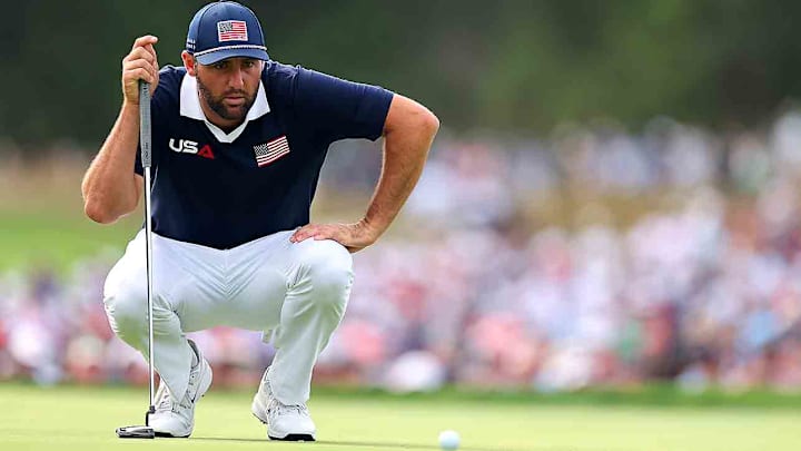 Scottie Scheffler is still seeking his first point of this Ryder Cup.