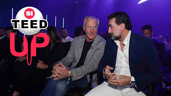 LIV Golf's 54-hole vision launched by Saudi PIF governor Yasir Al-Rumayyan (right) with help from Greg Norman is over, effective next year.