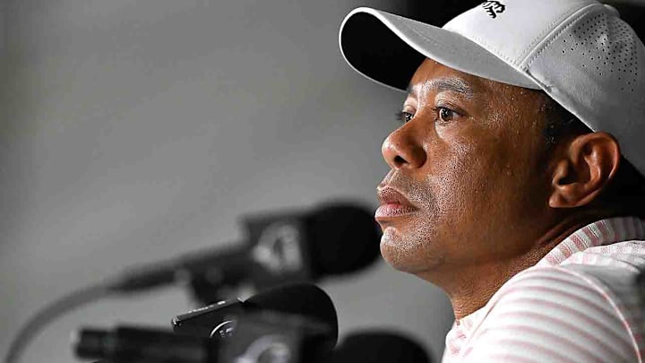 Woods addressed the media this week at the Hero World Challenge.