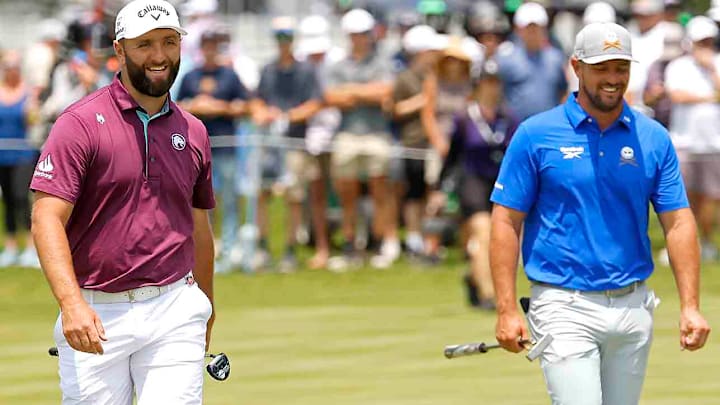 This year Jon Rahm and Bryson DeChambeau can earn World Ranking points at LIV Golf events.