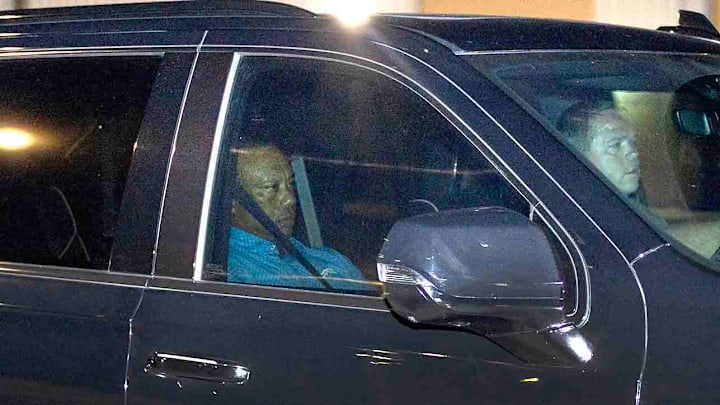 Woods was driven out of the Martin County Jail following his arrest for DUI on March 27. Woods was driven out of the Martin County Jail following his arrest for DUI on March 27.