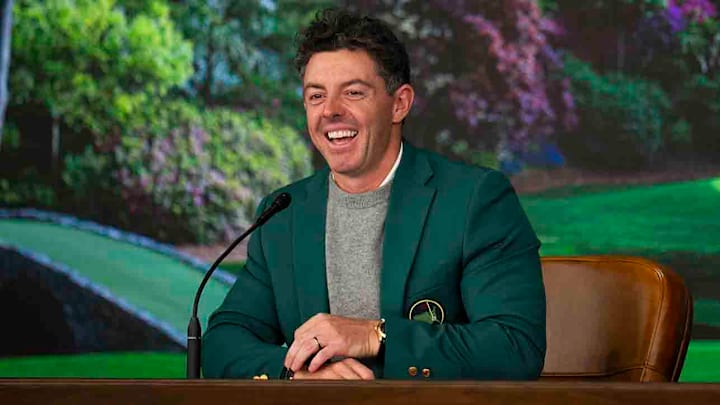 McIlroy was all smiles at his Tuesday press conference. McIlroy was all smiles at his Tuesday press conference.