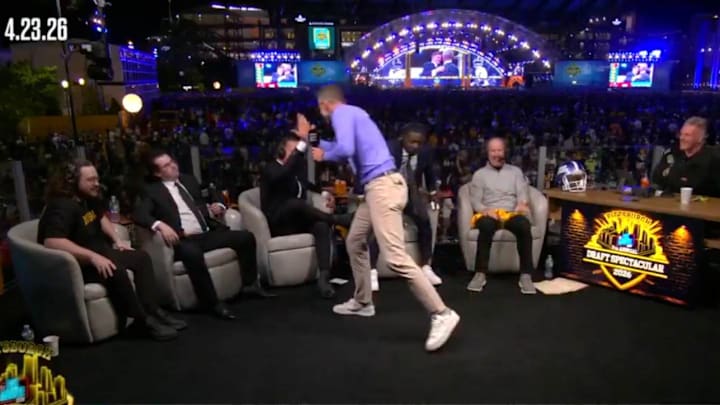 ESPN analyst Dan Orlovsky was over the moon after quarterback Ty Simpson got selected by the Rams with the No. 13 pick in the 2026 NFL draft.