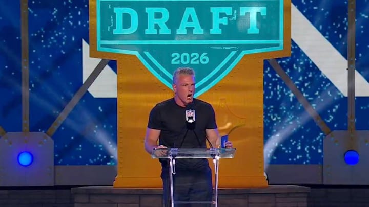 Pat McAfee was among the notable pick announcers during Day 2 of the 2026 NFL draft on Friday night.