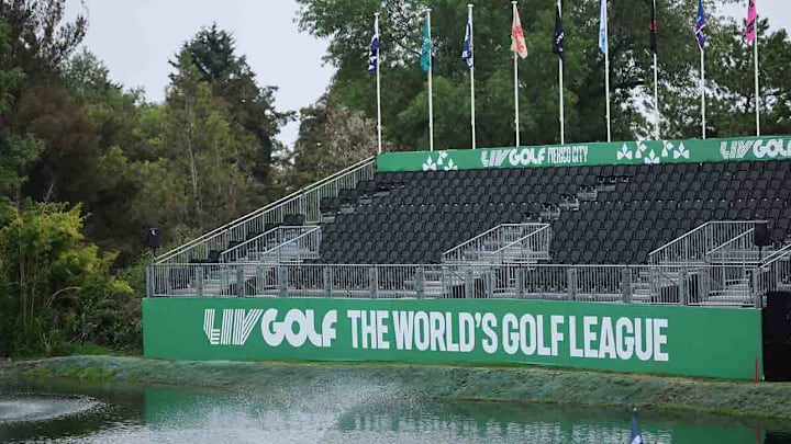 A scene from early in the week before LIV’s recent LIV Golf Mexico event. 