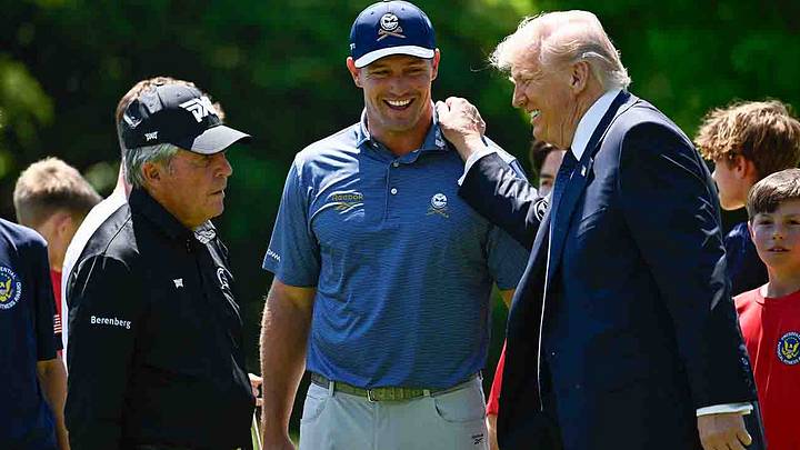 Gary Player, Bryson DeChambeau and President Donald Trump connected in Washington in the lead-up to LIV Golf’s opening round on Thursday.