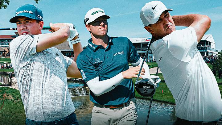 Michael Thorbjornsen (left) Max Greyserman (center), and Brooks Koepka (right) are among the betting picks for the CJ Cup Byron Nelson. Michael Thorbjornsen (left) Max Greyserman (center), and Brooks Koepka (right) are among the betting picks for the CJ Cup Byron Nelson.