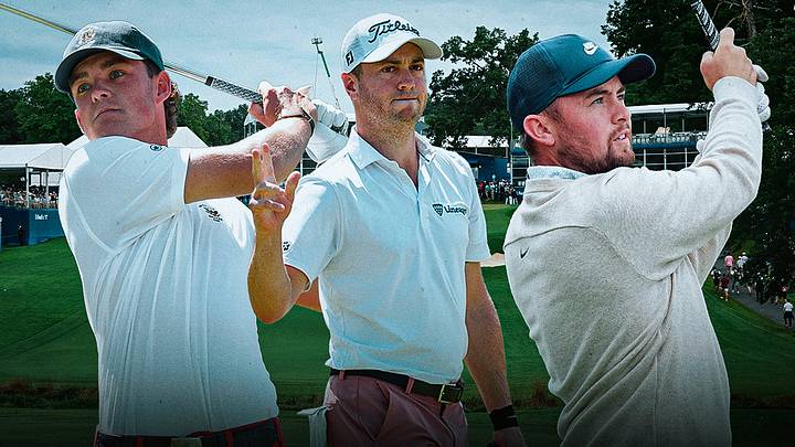 Wyndham Championship betting picks including Jackson Koivun (left), Justin Thomas (center) and Alex Fitzpatrick (right) Wyndham Championship betting picks including Jackson Koivun (left), Justin Thomas (center) and Alex Fitzpatrick (right)
