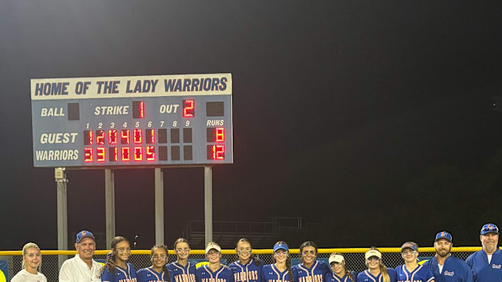 Osceola High School Softball advances to their first Final Four in school history after defeating Clearwater, 12-8 in the regional finals (May 15, 2025) Photo Credit: Kat Burke (Facebook)