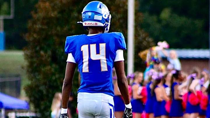 Brandon Leavell on the field with his high school program. Brandon Leavell on the field with his high school program.