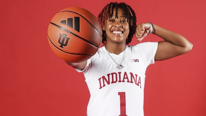Ashlinn James posed shot from her official visit to Indiana. Ashlinn James posed shot from her official visit to Indiana.