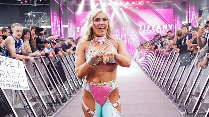 It's not just Tiffy Time it's Tiffy's time Tiffany Stratton as the new WWE Women's Champion. Tiffany Stratton cashed in her Money in the Bank contract to win the title on the debut of Smackdown on the USA network  