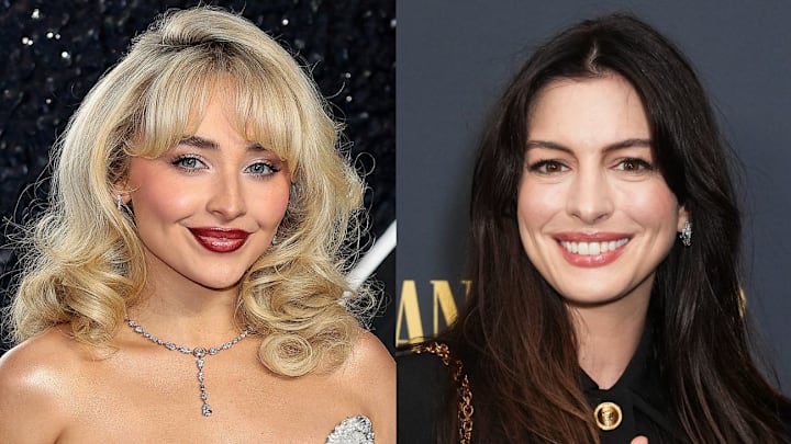 Sabrina Carpenter and Anne Hathaway