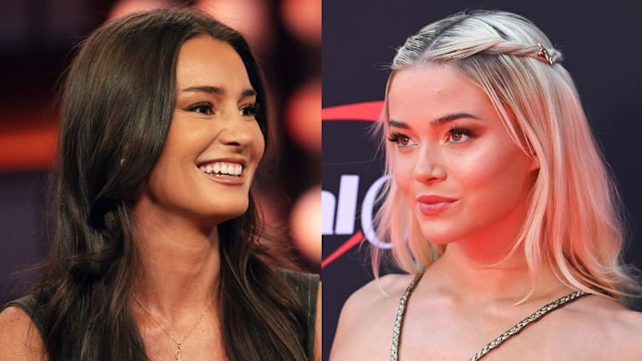 Kristin Juszczyk and Olivia Dunne Kristin Juszczyk and Olivia Dunne