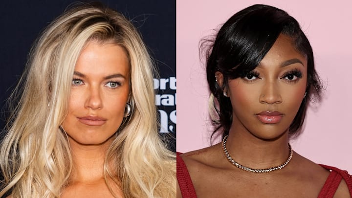 Hailey Clauson and Angel Reese