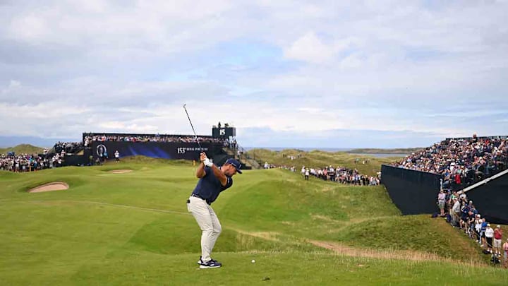 Bryson DeChambeau, shown here at last month's British Open, is set to automatically qualify for the U.S. Ryder Cup team.