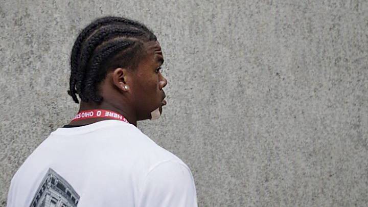 Blessed Trinity Catholic (Roswell, Georgia) defensive lineman DJ Jacobs attends the Ohio State football game against Ball State at Ohio Stadium on Sept. 5, 2026. Blessed Trinity Catholic (Roswell, Georgia) defensive lineman DJ Jacobs attends the Ohio State football game against Ball State at Ohio Stadium on Sept. 5, 2026.