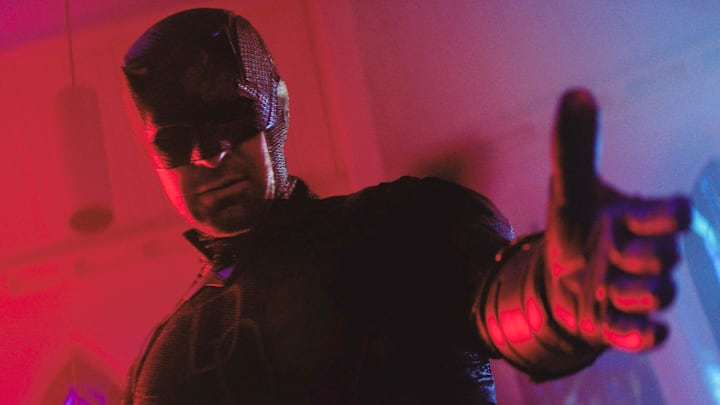 Matt Murdock / Daredevil (Charlie Cox) in Marvel Television's DAREDEVIL: BORN AGAIN, exclusively on Disney+. Matt Murdock / Daredevil (Charlie Cox) in Marvel Television's DAREDEVIL: BORN AGAIN, exclusively on Disney+.