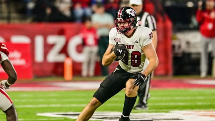 Troy tight end Brody Dalton