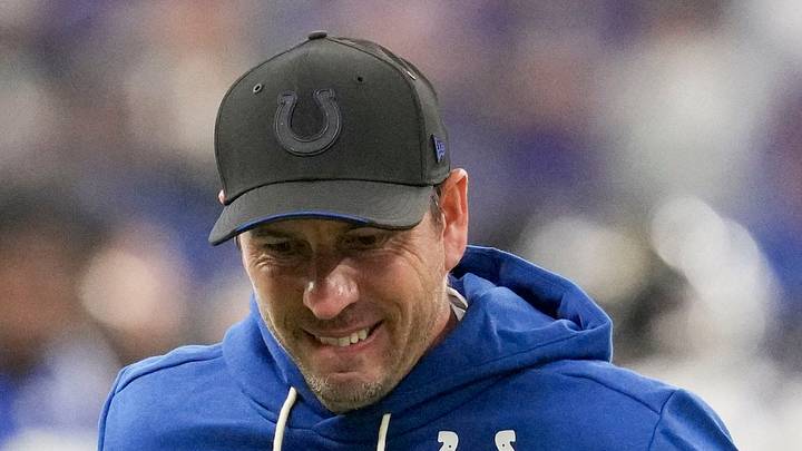 Indianapolis Colts head coach Shane Steichen leaves the field