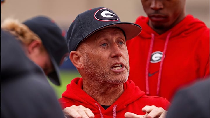 Georgia Baseball coach Wes Johnson in Wilmington, North Carolina