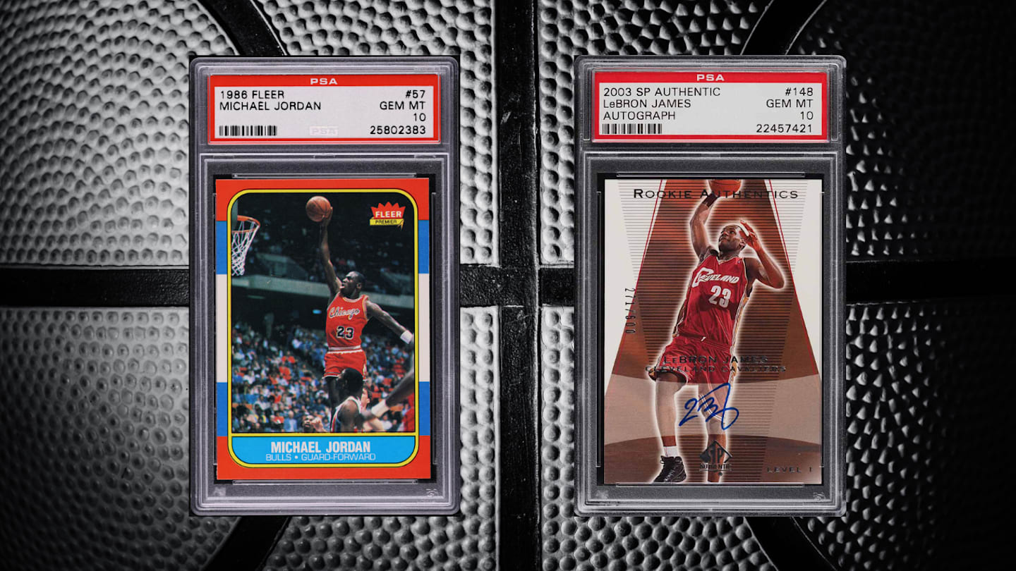michael jordan lebron james basketball card