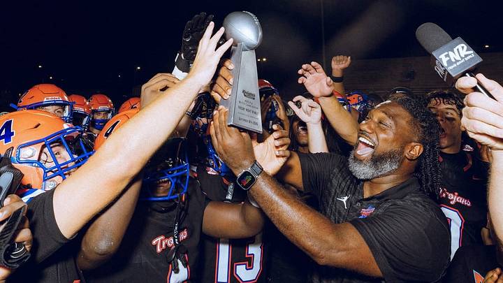 James Island celebrates its 24-14 win over Summerville. James Island celebrates its 24-14 win over Summerville.