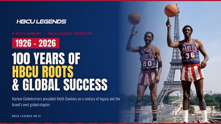 Harlem Globetrotters president Keith Dawkins discusses how the organization is celebrating 100 years of global success. Harlem Globetrotters president Keith Dawkins discusses how the organization is celebrating 100 years of global success.