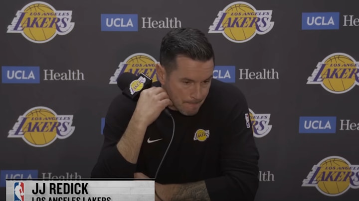 JJ Redick was not thrilled during his postgame press conference following a loss to the Orlando Magic.