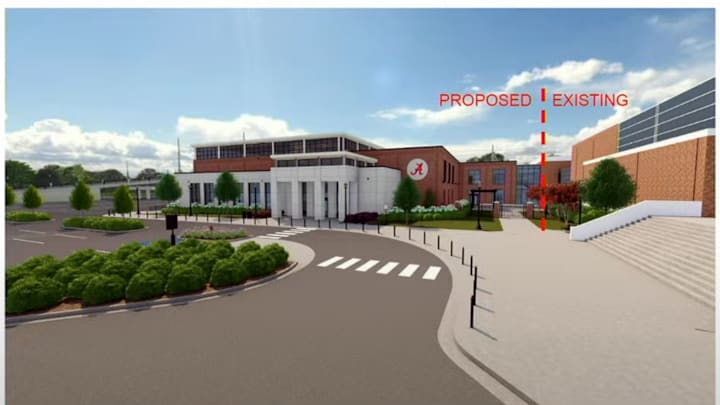 Proposed Alabama basketball practice facility Proposed Alabama basketball practice facility