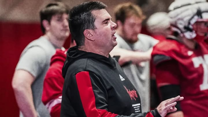 Nebraska offensive line coach Geep Wade Nebraska offensive line coach Geep Wade