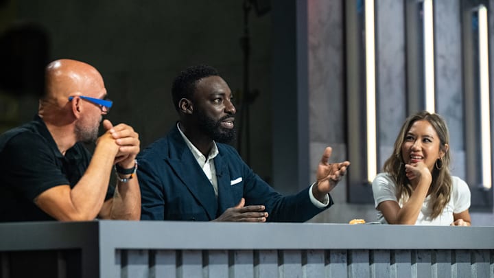 24 in 24 Last Chef Standing Artistry Shift, Michael Symon, Esther Choi, Eric Adjepong