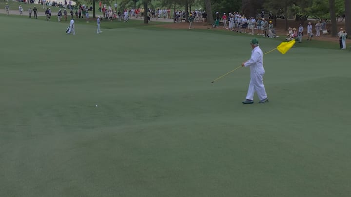 Max Homa hit a marshal in the middle of the fairway.
