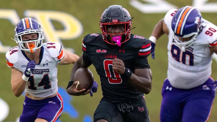 Lamar running back Jojo Uga (0)