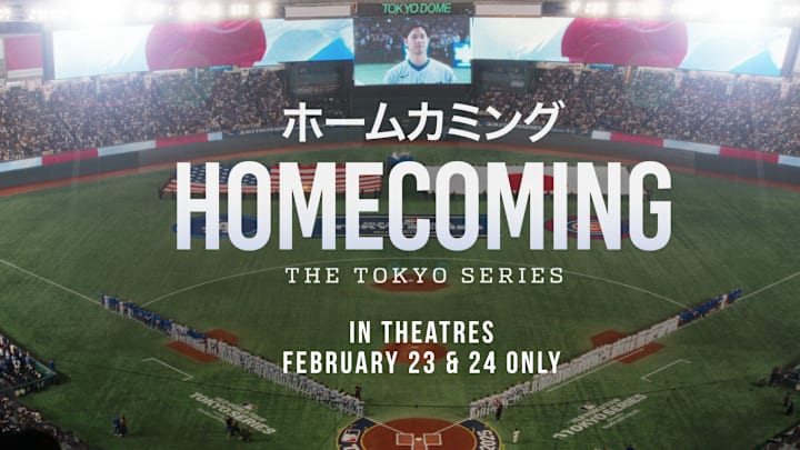 "Homecoming: The Tokyo Series" is theaters on Feb. 23 and 24 only. Relive the Los Angeles Dodgers and Chicago Cubs starting the 2025 season in Japan.
