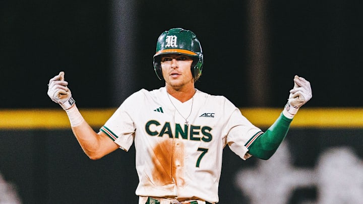 Miami Hurricanes DH Max Galvin returning from injury Miami Hurricanes DH Max Galvin returning from injury