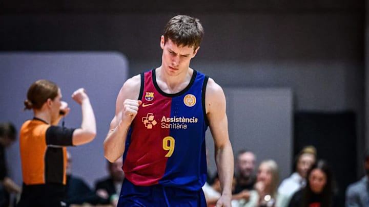 Mathieu Gruijicic in action for FC Barcelona youth side. Photo: EuroLeague Basketball.