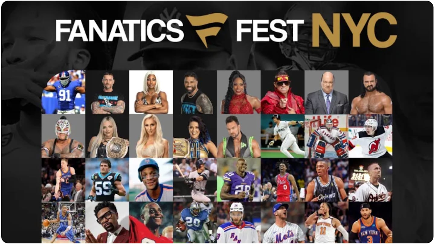 Athlete Autograph Tickets are Live For Fanatics Fest NYC in July 2026