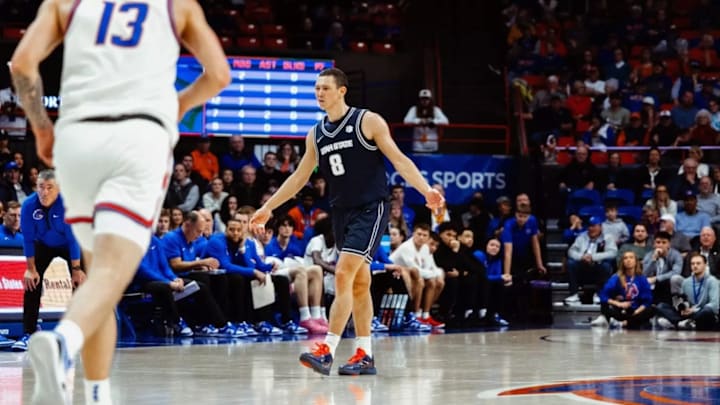 Utah State's Drake Allen.