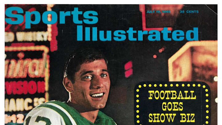 Joe Namath of the New York Jets on the cover of Sports Illustrated