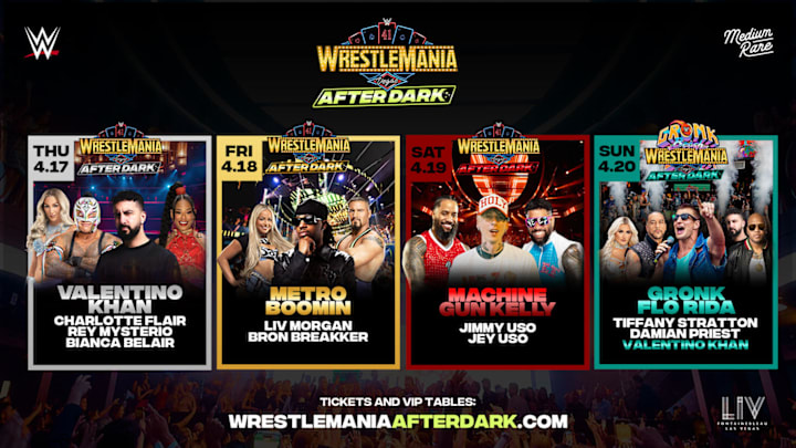 WrestleMania After Dark Is Set For April 17-20. WrestleMania After Dark Is Set For April 17-20.